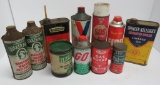11 vintage household oil, cleaner and lubricant lot
