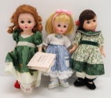 Three Vintage Madama Alexader dolls, vinyl, 8