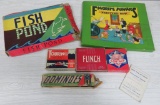 6 Vintage board and table games