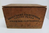 Gambles Small Arms Ammunition wood box, Trap loads, 15