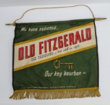 Old Fitzgerald Bourbon banner, 17 1/2