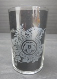 Pre Prohibition Pabst Milwaukee etched glass, 3 1/2