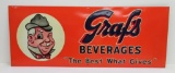 Graf's Beverages metal sign, The Best What Gives