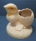 Antique paper mache paper pulp Chick and egg candy container, Easter Collectible, 6