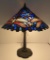 Lovely Tiffany style table lamp, unmarked, Dragonfly, 20 1/2