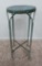 Vintage metal bar stool, round 12