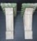 Pair of fantastic wooden antique architectural corbels, 14