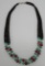 Double strand Native American style beaded necklace, 23