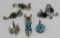 Seven small necklace slide pendants, 1/2