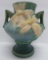 Roseville vase blue Clematis, 188-6