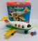 Vintage Fisher Price Play Family Jet Liner with box, #182, complete