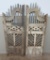 Vintage wooden Garden Gate, two piece, ornate, two pieces, 59