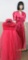 Two lovely formal style dresses c 1930/40's, reddish hues, one hat