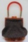 Lucite purse, with metallic mesh, 12 1/2