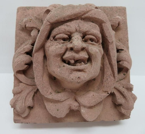 Vintage tile stone, architectural detail, witch