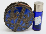 Winged Griffin enamel trinket box and 2