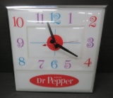 Light up Drink Dr Pepper clock, working, 15
