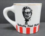 Vintage Bow China Kentucky Fried Chicken mug, gold trim, 3 1/2