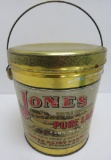 Local Advertising, Jones Pure Lard 4 lb tin, Fort Atkinson Wis, 5 1/2