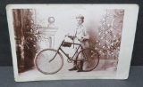 Early bicycle cabinet photo, 6 1/2