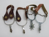 Adult and kids spurs with straps