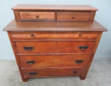 Lovely rustic dresser, four drawers, two hanky boxes