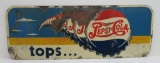 Pepsi Cola ,double dot, Bottle Cap Tops ..., metal sign, 28 1/2