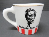 Excellent condition Bow China vintage Kentucky Fried Chicken mug with gold trim, 3 1/2