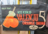 Advertising banner, paper, Valen'ju Orange Drink 5 cents, 58