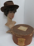 Disney Hatter box and men's hat, Glovtex Finish, Downing and Turner Ind