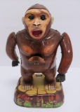 Vintage tin litho Modern Toys Co Roaring Gorilla, 10