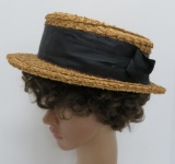 Vintage Straw Boaters hat, 8
