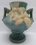 Roseville vase blue Clematis, 188-6
