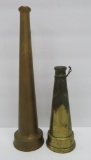 Two brass nozzles, 6