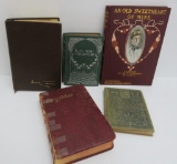 Vintage book lot, five books