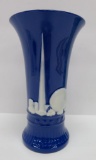 1939 Lenox Worlds Fair vase, indigo blue, 6