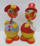 Two 1960's Easter Chicks candy containers, 6