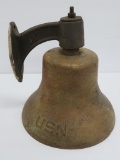 US Navy bell, B1, with wall bracket, 11