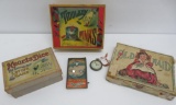 Vintage games and toy pocket watch