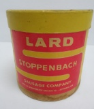 Stoppenbach cardboard Lard container, Jefferson Wis, 5