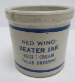 Red Wing Beater Jar, EG Nordness advertising Middleton Wis, 5