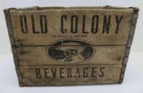 Old Colony Beverages wood crate, Orange Crush Kewaunee Wis, 17