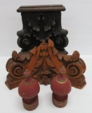 Architectural Salvage, carvings and finials, 5
