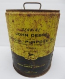 Genuine John Deer Special Purpose Oil can, 5 gallon, 13 3/4
