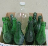 Vintage Clysmic and Silurian Spring Water Bottles