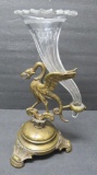 Bronze winged griffin epergne, 7 3/4