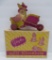 Vintage Easter collectibles, candy box and cardboard candy container, rabbit with wheelbarrow
