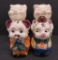 Four Ceramic piggy banks, Japan, 4