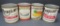 Display Canned Fruit and Vegetable tins from 1933 Worlds Fair exhibit