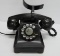 Bell System Art Deco style rotary telephone, black